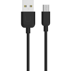 USAMS Cable U-Turn microUSB 1m black 2A MICUSBXD01 (US-SJ098)