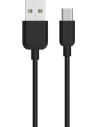 Cablu USAMS U-Turn microUSB 1m negru/black 2A MICUSBXD01