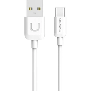 Kabel USAMS U-Turn USB-C 1m bílý/white 2A TCUSBXD02
