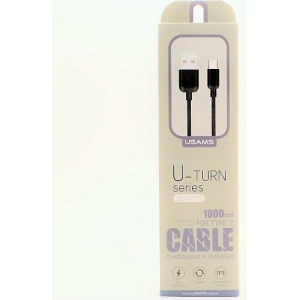Kabel USAMS U-Turn USB-C 1m schwarz/black 2A TCUSBXD01