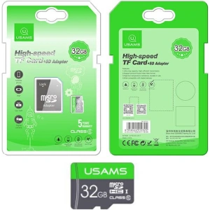 Kup Card de memorie USAMS 32GB 10C + adaptor ZB118TF01 - USA446 - {ean13} - Sklep Home Screen