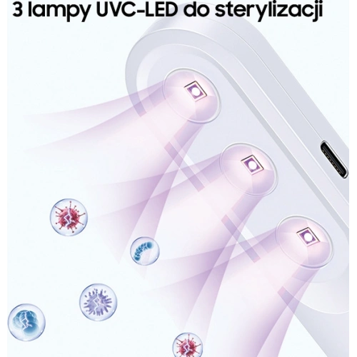 Kup Lampa dezynfekująca mini UV-C USAMS ręczna sterylizator biały/white ZB159XDD01 - USA448WHT - {ean13} - Sklep Home Screen