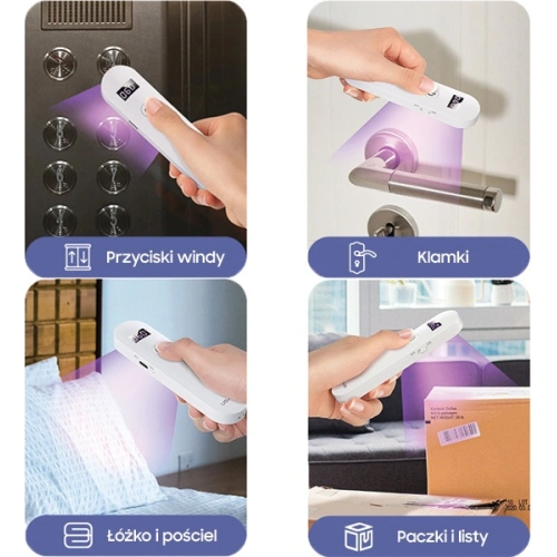 Kup Lampa de dezinfectare mini UV-C USAMS sterilizator manual alb ZB159XDD01 - USA448WHT - {ean13} - Sklep Home Screen