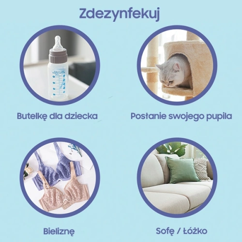Kup Lampa dezynfekująca mini UV-C USAMS ręczna sterylizator biały/white ZB159XDD01 - USA448WHT - {ean13} - Sklep Home Screen