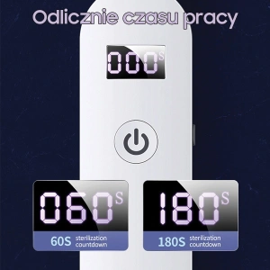 Kup Dezinfekční lampa mini UV-C USAMS ruční sterilizátor bílá/white ZB159XDD01 - USA448WHT - {ean13} - Sklep Home Screen
