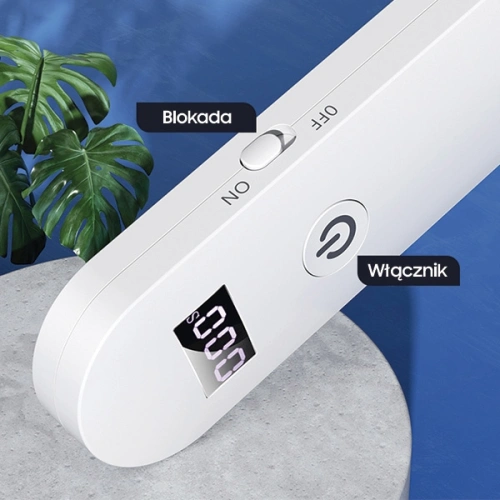Kup Lampa dezynfekująca mini UV-C USAMS ręczna sterylizator biały/white ZB159XDD01 - USA448WHT - {ean13} - Sklep Home Screen