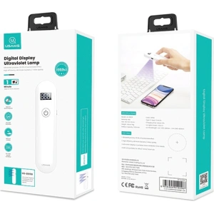Kup Lampa dezynfekująca mini UV-C USAMS ręczna sterylizator biały/white ZB159XDD01 - USA448WHT - {ean13} - Sklep Home Screen