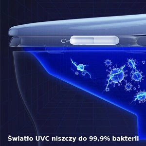 Kup Lampa na dezinfekci toalety UV-C USAMS ruční sterilizátor bílá/white ZB210XDH01 - USA449WHT - {ean13} - Sklep Home Screen