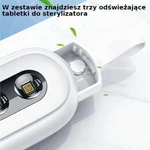 Kup Lampa na dezinfekci toalety UV-C USAMS ruční sterilizátor bílá/white ZB210XDH01 - USA449WHT - {ean13} - Sklep Home Screen