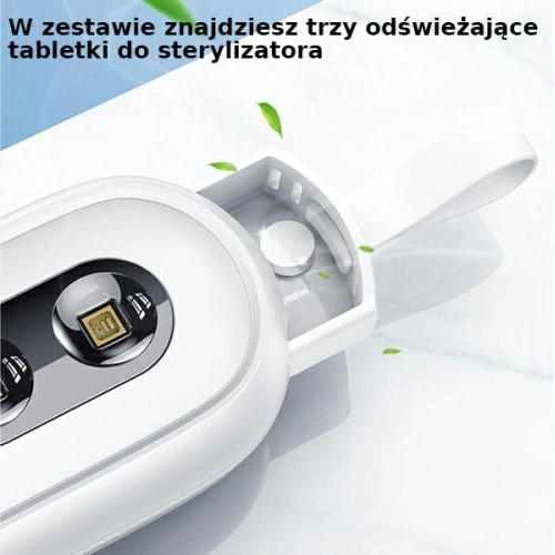 Kup Lampa de dezinfectare a toaletei UV-C USAMS sterilizator manual alb/white ZB210XDH01 - USA449WHT - {ean13} - Sklep Home Screen