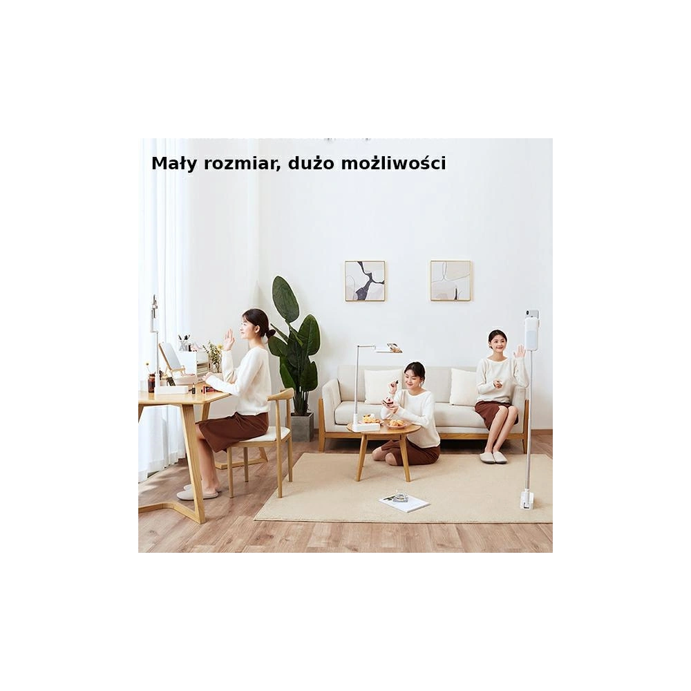 Lampa LED multifunkcyjna USAMS Live Show biały/white ZB20901