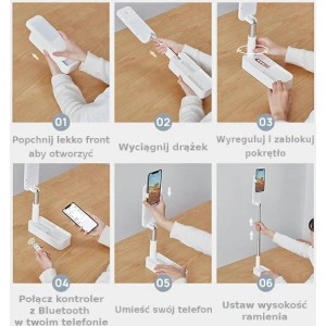 Kup Multifunktionale LED-Lampe USAMS Live Show weiß/white ZB20901 - USA450WHT - {ean13} - Sklep Home Screen