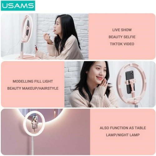 Buy USAMS LED ring lamp white ZB120ZJ02 (US-ZB120) - USA451WHT - {ean13} - Home Screen Store Europe