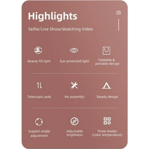 Kup USAMS LED gyűrűs lámpa fekete ZB120ZJ01 - USA452BLK - {ean13} - Sklep Home Screen