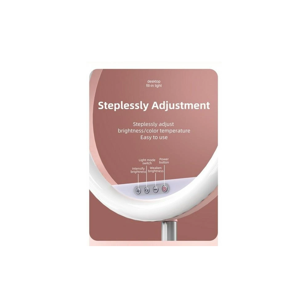 Lampa pierścieniowa LED ring USAMS różowy/pink ZB120ZJ03