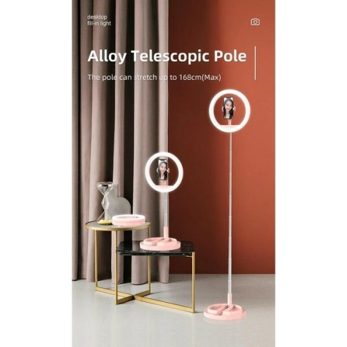 Kup Lampa cu inel LED ring USAMS roz/pink ZB120ZJ03 - USA453PNK - {ean13} - Sklep Home Screen