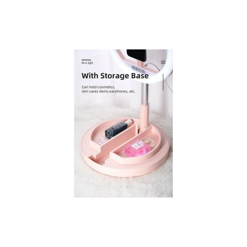 Lampa pierścieniowa LED ring USAMS różowy/pink ZB120ZJ03