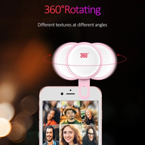 Kup Lampka LED USAMS do Selfie różowy/pink ZB55D01 - USA455PNK - {ean13} - Sklep Home Screen