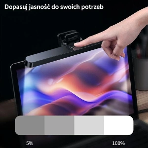Kup LED-Lampe für Laptop USAMS U-View Series schwarz ZB236PMD01 - USA456BLK - {ean13} - Sklep Home Screen