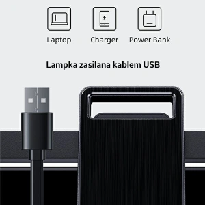 Kup LED-Lampe für Laptop USAMS U-View Series schwarz ZB236PMD01 - USA456BLK - {ean13} - Sklep Home Screen