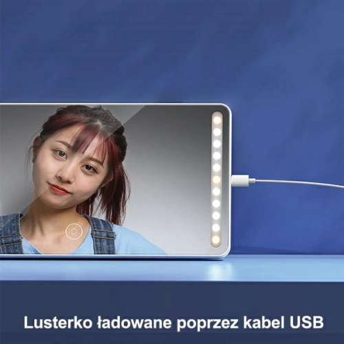 Kup USAMS fekete LED világítású tükör autóhoz ZB175CZHZJ02, napellenzőre szerelhető - USA461BLK - {ean13} - Sklep Home Screen