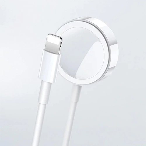 Kup Ładowarka indukcyjna USAMS Apple Watch +kabel lightning 2w1 biały/white CC076WH01 - USA463WHT - {ean13} - Sklep Home Screen