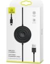 USAMS US-CC096 10W indukciós töltő lightning kábellel fekete/black CC96WH01