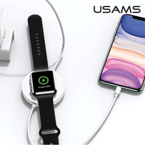 Kup Indukční nabíječka USAMS US-CC096 10W s lightning kabelem černá/black CC96WH01 - USA468BLK - {ean13} - Sklep Home Screen