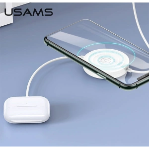 Kup Ładowarka indukcyjna USAMS US-CC096 10W z kablem lightning czarny/black CC96WH01 - USA468BLK - {ean13} - Sklep Home Screen