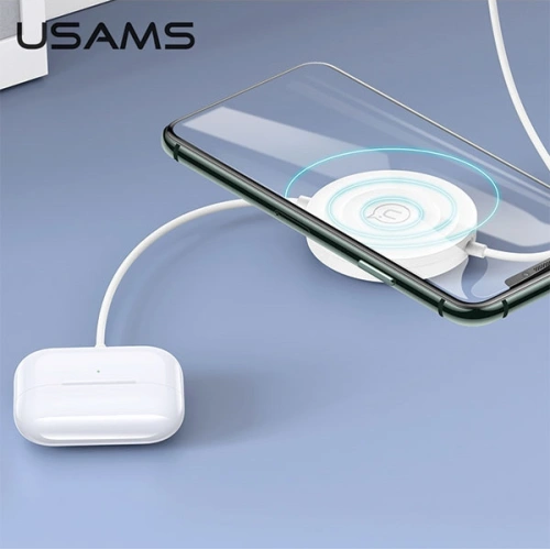 Kup Ładowarka indukcyjna USAMS US-CC096 10W z kablem lightning czarny/black CC96WH01 - USA468BLK - {ean13} - Sklep Home Screen