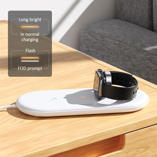 Kup Induktive Ladestation USAMS US-CD119 10W 2in1 für Apple Watch/Smartphone weiß CD119WH01 - USA470WHT - {ean13} - Sklep Home Screen