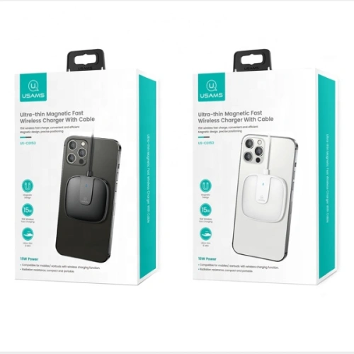 Kup Indukční nabíječka USAMS US-CD153 magnetic 15W Apple iPhone 12 series bílá/white CD153DZ02 - USA474WHT - {ean13} - Sklep Home Screen
