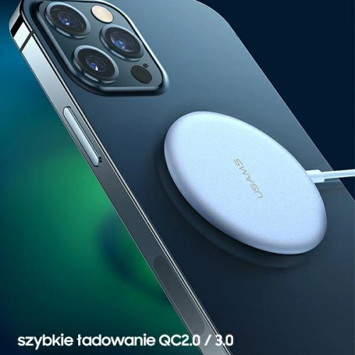 Kup Încărcătorul inductiv USAMS US-CD160 magnetic W2 15W din aluminiu pentru Apple iPhone 12 seria argintie/silver CD160DZ01. - USA480SLV - {ean13} - Sklep Home Screen