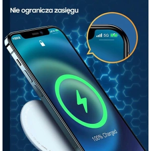 Kup Ładowarka indukcyjna USAMS US-CD160 magnetic W2 15W aluminiowa Apple iPhone 12 series srebrny/silver CD160DZ01 - USA480SLV - {ean13} - Sklep Home Screen