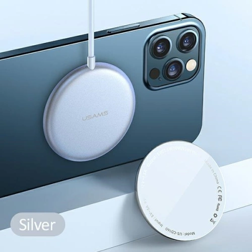 Kup Încărcătorul inductiv USAMS US-CD160 magnetic W2 15W din aluminiu pentru Apple iPhone 12 seria argintie/silver CD160DZ01. - USA480SLV - {ean13} - Sklep Home Screen