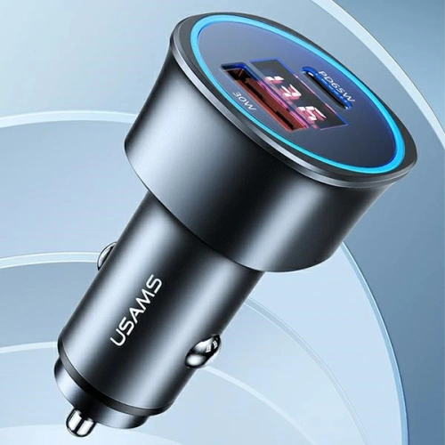 Kup Încărcător auto USAMS C26 1xUSB+1xUSB-C 95W Încărcare rapidă negru/black CC146TC01 - USA485BLK - {ean13} - Sklep Home Screen