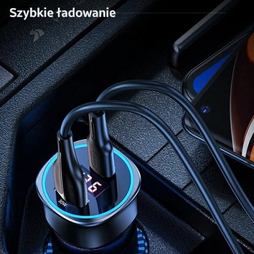 Kup Încărcător auto USAMS C26 1xUSB+1xUSB-C 95W Încărcare rapidă negru/black CC146TC01 - USA485BLK - {ean13} - Sklep Home Screen