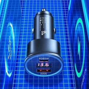 Kup Ładowarka samochodowa USAMS C26 1xUSB+1xUSB-C 95W Fast Charge czarny/black CC146TC01 - USA485BLK - {ean13} - Sklep Home Screen