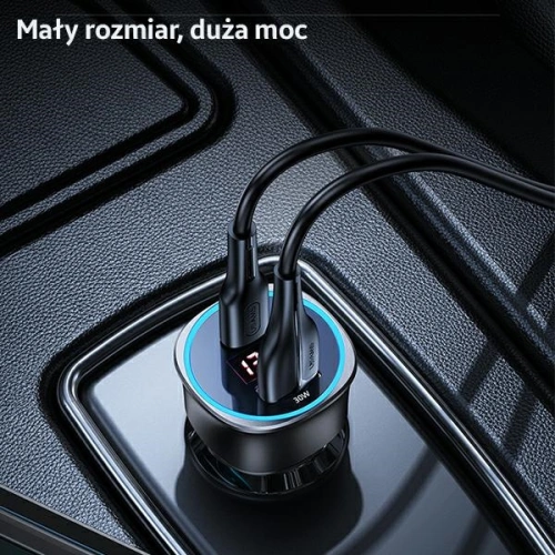 Kup Încărcător auto USAMS C26 1xUSB+1xUSB-C 95W Încărcare rapidă negru/black CC146TC01 - USA485BLK - {ean13} - Sklep Home Screen