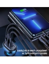 Kup Ładowarka samochodowa USAMS 1xUSB-C 2xUSB-A 125W Fast Charge transparent blue CC158CC02 - USA487BLU - {ean13} - Sklep Home Screen