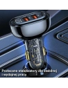 Kup Ładowarka samochodowa USAMS 1xUSB-C 2xUSB-A 125W Fast Charge transparent blue CC158CC02 - USA487BLU - {ean13} - Sklep Home Screen