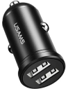 Automobilová nabíječka USAMS Mini 2xUSB 2,4A černá/black CC114TC01
