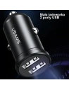 Kup USAMS Mini Auto-Ladegerät 2xUSB 2,4A schwarz/black CC114TC01 - USA490BLK - {ean13} - Sklep Home Screen