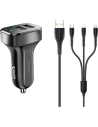 Kup Autonabíječka USAMS C13 2xUSB 2,1A 3w1 (microUSB/USB-C/lightning) černá/black NTU35YTSC13TZ - USA494BLK - {ean13} - Sklep Home Screen