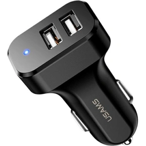 Kup Ładowarka samochodowa USAMS C13 2xUSB 2,1A czarny/black CC87TC01 - USA498BLK - {ean13} - Sklep Home Screen