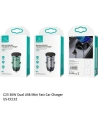 Kup Ładowarka samochodowa USAMS C23 2xUSB 36W Fast Charge transparent blue CC122CC02 - USA499BLU - {ean13} - Sklep Home Screen