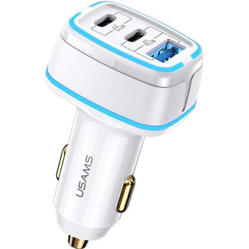 Kup Încărcător auto USAMS C24 2xUSB-C+1xUSB 105W Încărcare rapidă alb/white CC141TC02 - USA506WHT - {ean13} - Sklep Home Screen