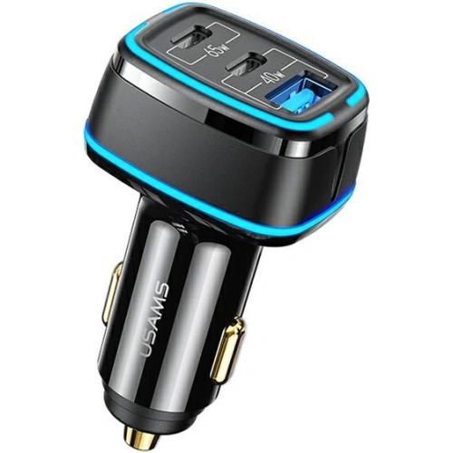 Kup USAMS C24 Auto-Ladegerät 2xUSB-C+1xUSB 105W Schnellladung schwarz/black CC141TC01 - USA507BLK - {ean13} - Sklep Home Screen