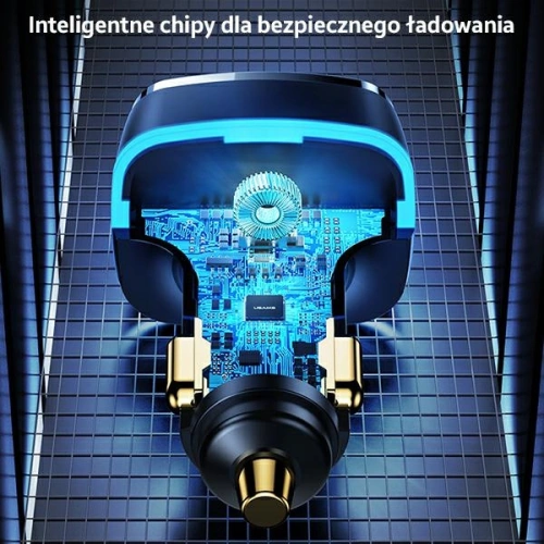 Kup Ładowarka samochodowa USAMS C24 2xUSB-C+1xUSB 105W Fast Charge czarny/black CC141TC01 - USA507BLK - {ean13} - Sklep Home Screen