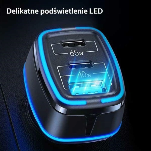 Kup Ładowarka samochodowa USAMS C24 2xUSB-C+1xUSB 105W Fast Charge czarny/black CC141TC01 - USA507BLK - {ean13} - Sklep Home Screen